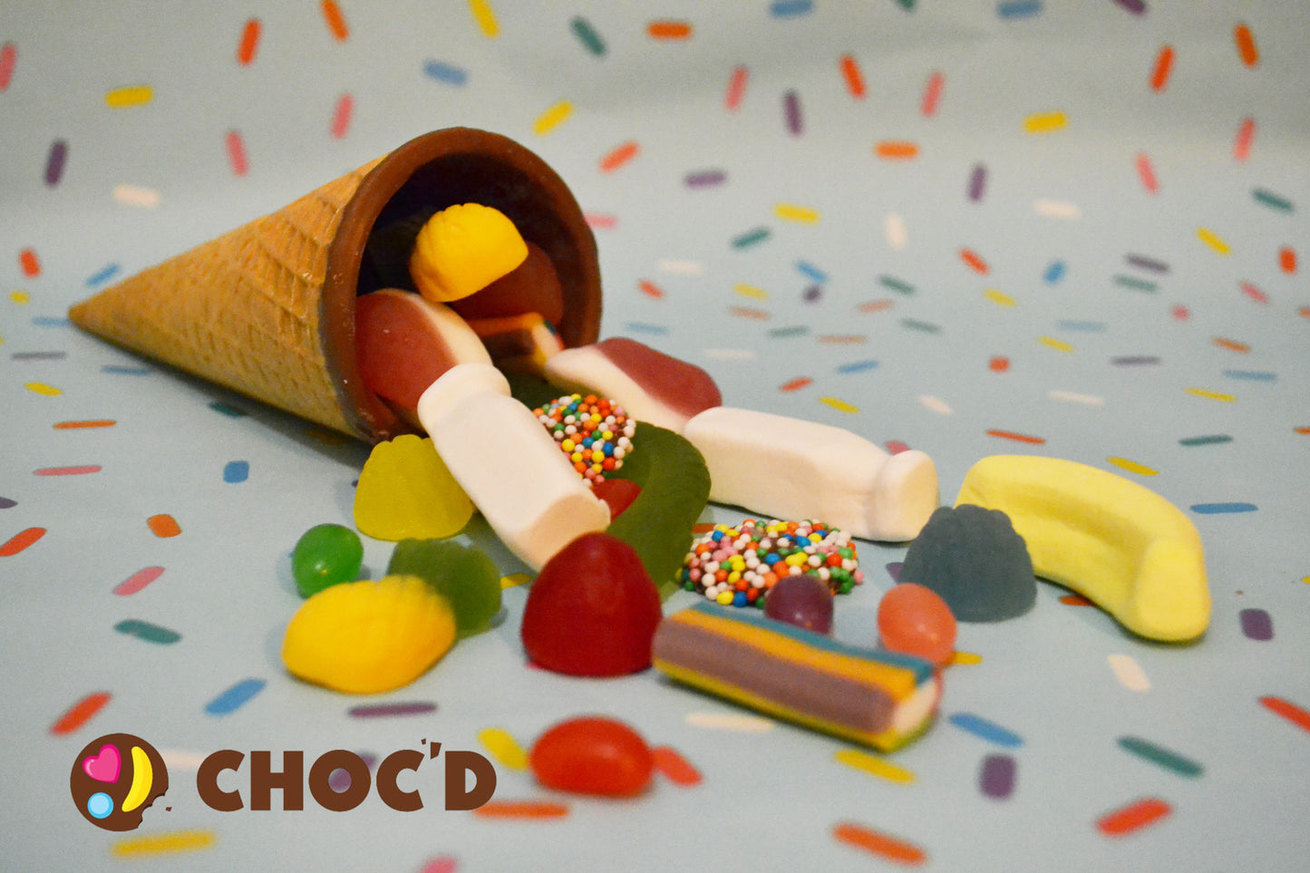Choc Lined Lolly Cones