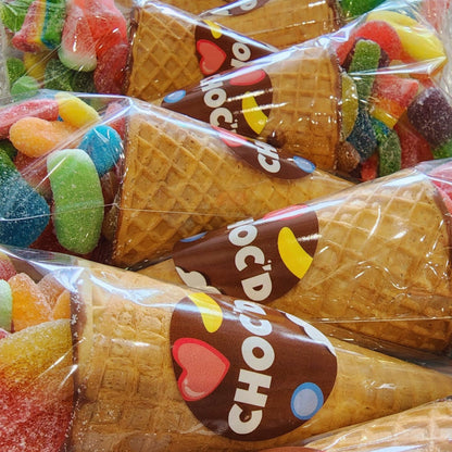 Choc - Lined Lolly Cones - CHOC’D - Melbourne